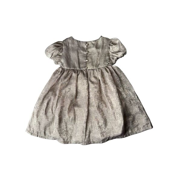 Tommy Bahama Gold Metallic Formal Dress Size 2T Girls - Picture 4 of 10
